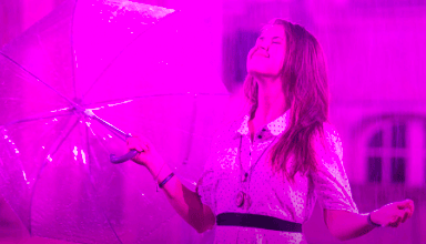 Dispositif sonore et visuel Purple Rain