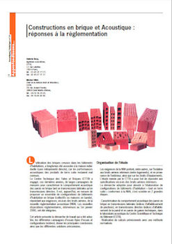 Construction en briques et acoustique reponses a la reglementation