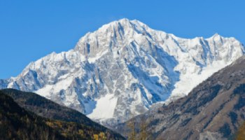 photo de montagne enneigée alpes maritimes