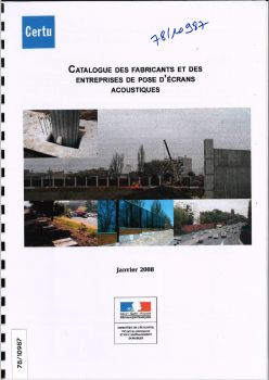 Catalogue des fabricants et des entreprises de pose d'écrans acoustiques.