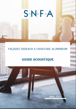 Façade rideaux à ossature aluminium, guide acoustique