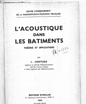L'acoustique dans les bâtiments : théorie et applications