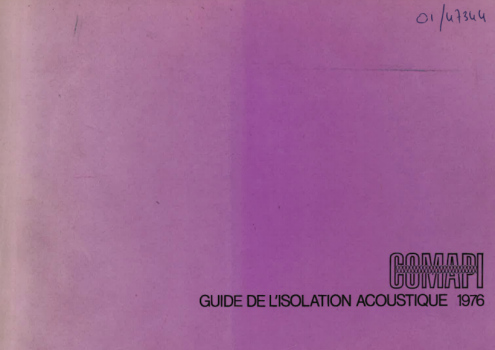 Guide de l'isolation acoustique 1976