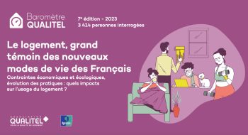 Baromètre QUALITEL 2023 « Le logement, grand témoin des nouveaux modes de vie des Français »