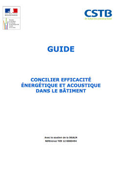 Concilier efficacité énergétique et acoustique dans le logement