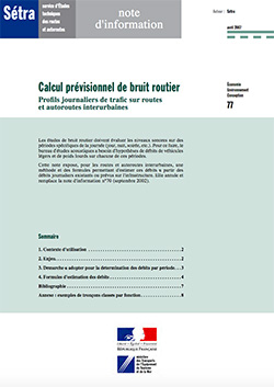Calcul prévisionnel du bruit routier