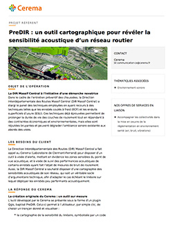 PreDIR : un outil cartographique pour révéler la sensibilité acoustique d’un réseau routier