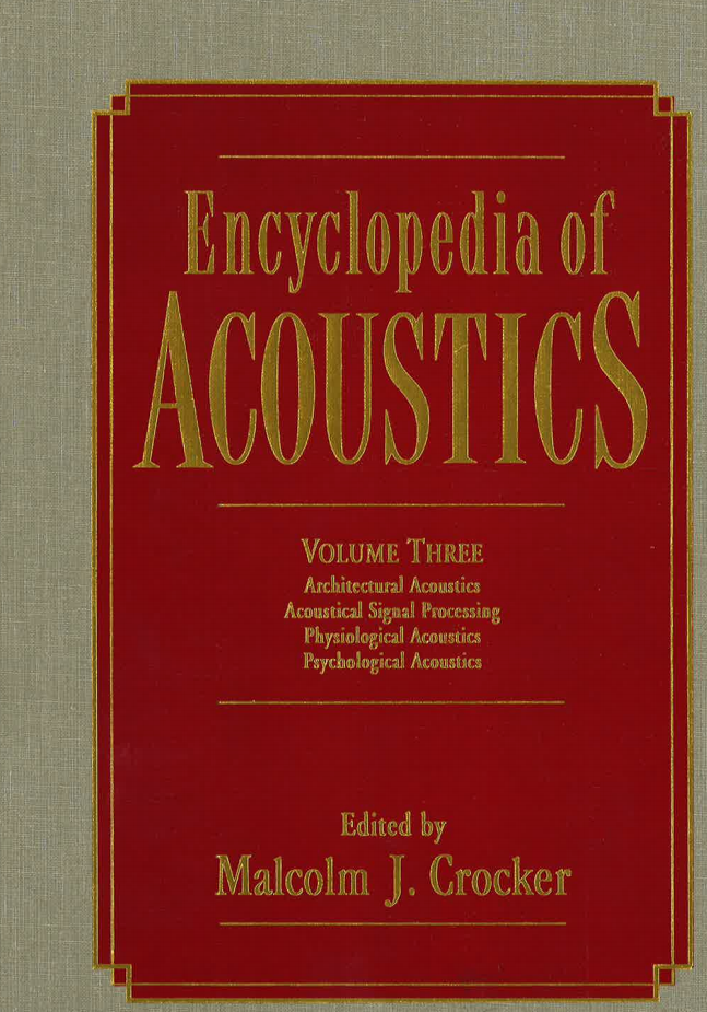 Encyclopedia of acoustics