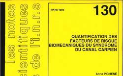 Quantification des facteurs de risque biomécaniques du syndrome du canal carpien