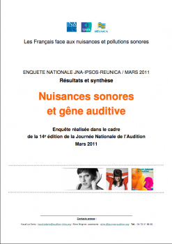 Nuisances sonores et gêne auditive.