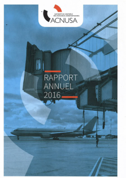 acnusa rapport annuel 2016