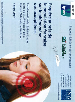 Enquête auprès de la population française sur le phénomène des acouphènes