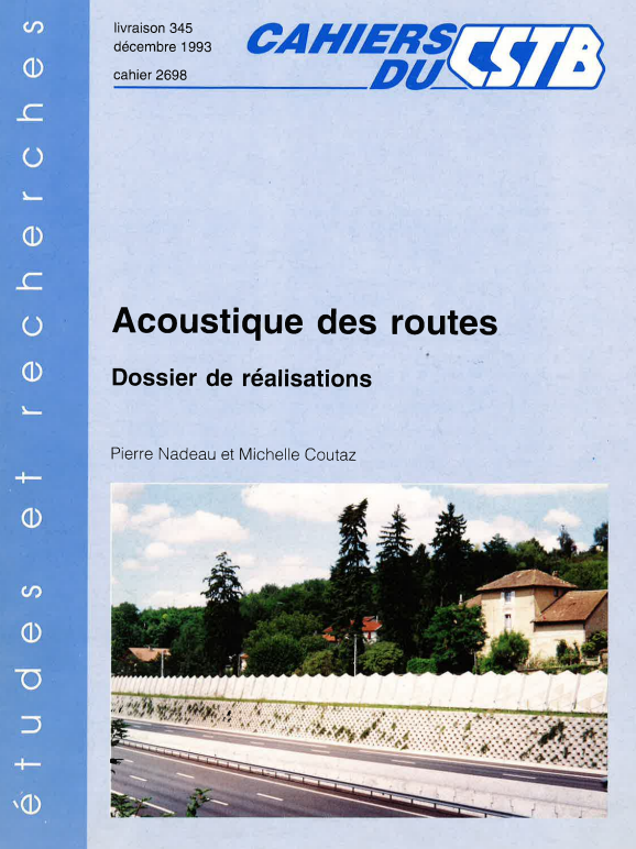Acoustique des routes : dossier de réalisations