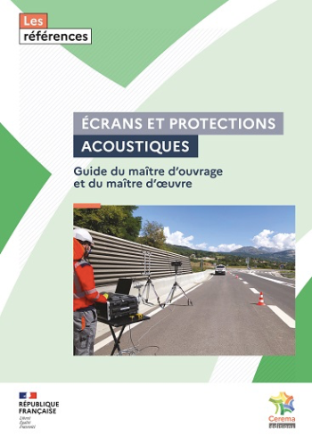 couverture du guide du cerema nommé écrans acoustiques