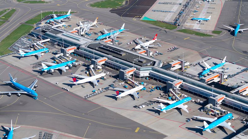 aéroport en Allemagne vu du ciel